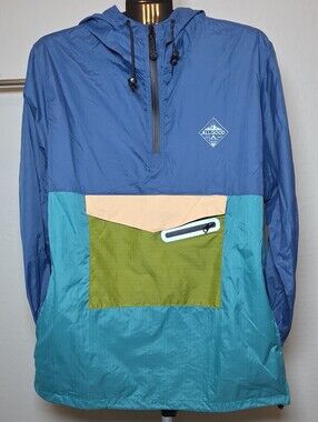 All Good "Rooted" 1/4-Zip Anorak Windbreaker Jacket.